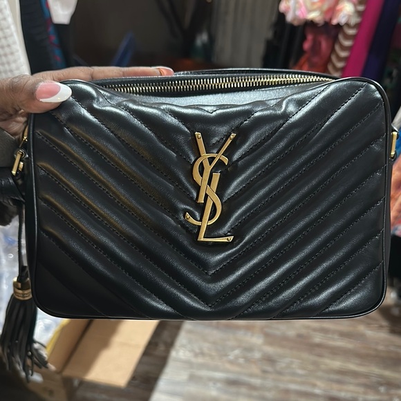 Saint Laurent Black Quilted Leather Bag - Picture 1 of 1